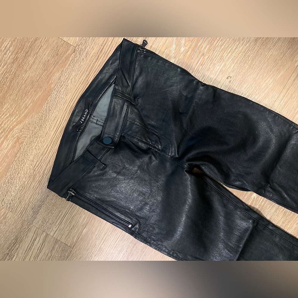 J Brand Black Leather Pants